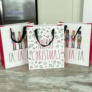Rae Dunn Nutcracker Christmas Gift Bags - Holiday Gift Wrapping